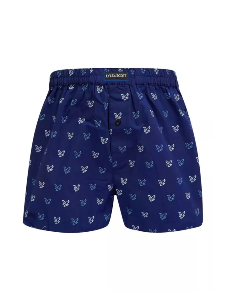 Lyle & Scott Boxer 3-Er Set in Hellblau/Leuchtend Blau günstig kaufen