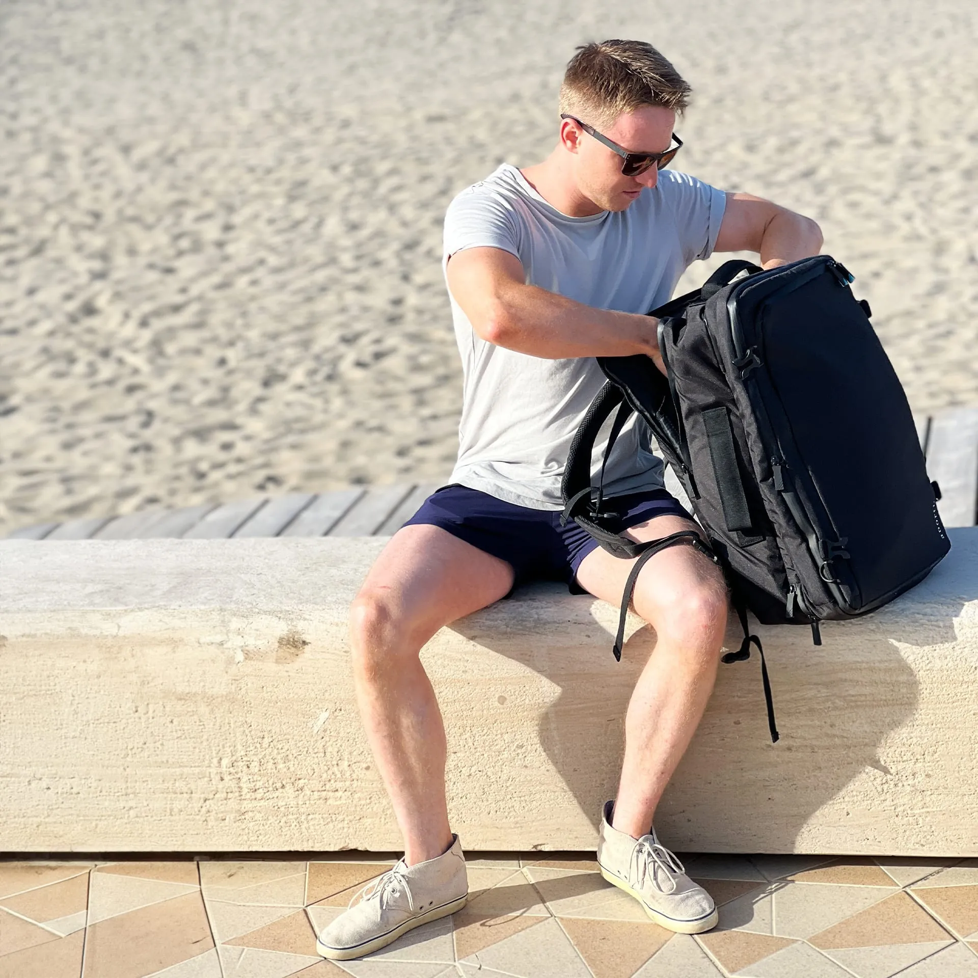 aporti Cabin Size Rucksack Bergamo - Schwarz