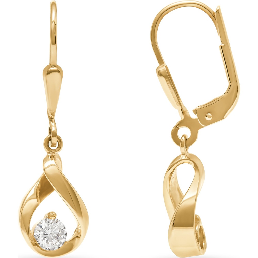FAVS Boucles d'oreilles 375 Or jaune Boucles d'oreilles
