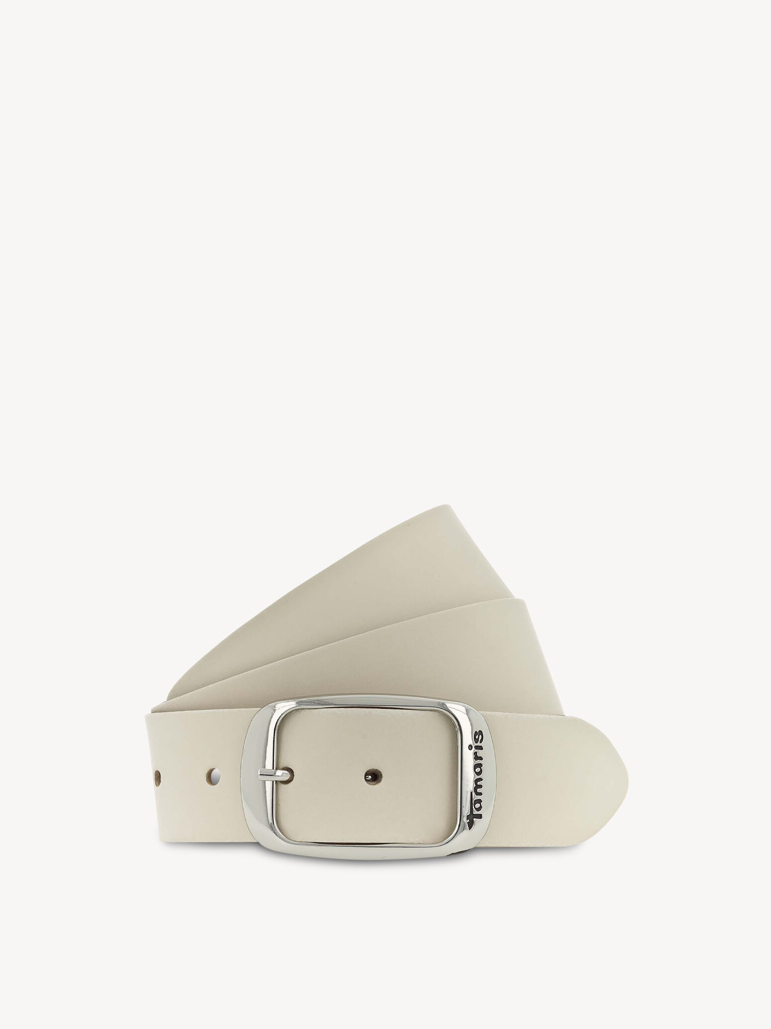 Ceinture en cuir - beige