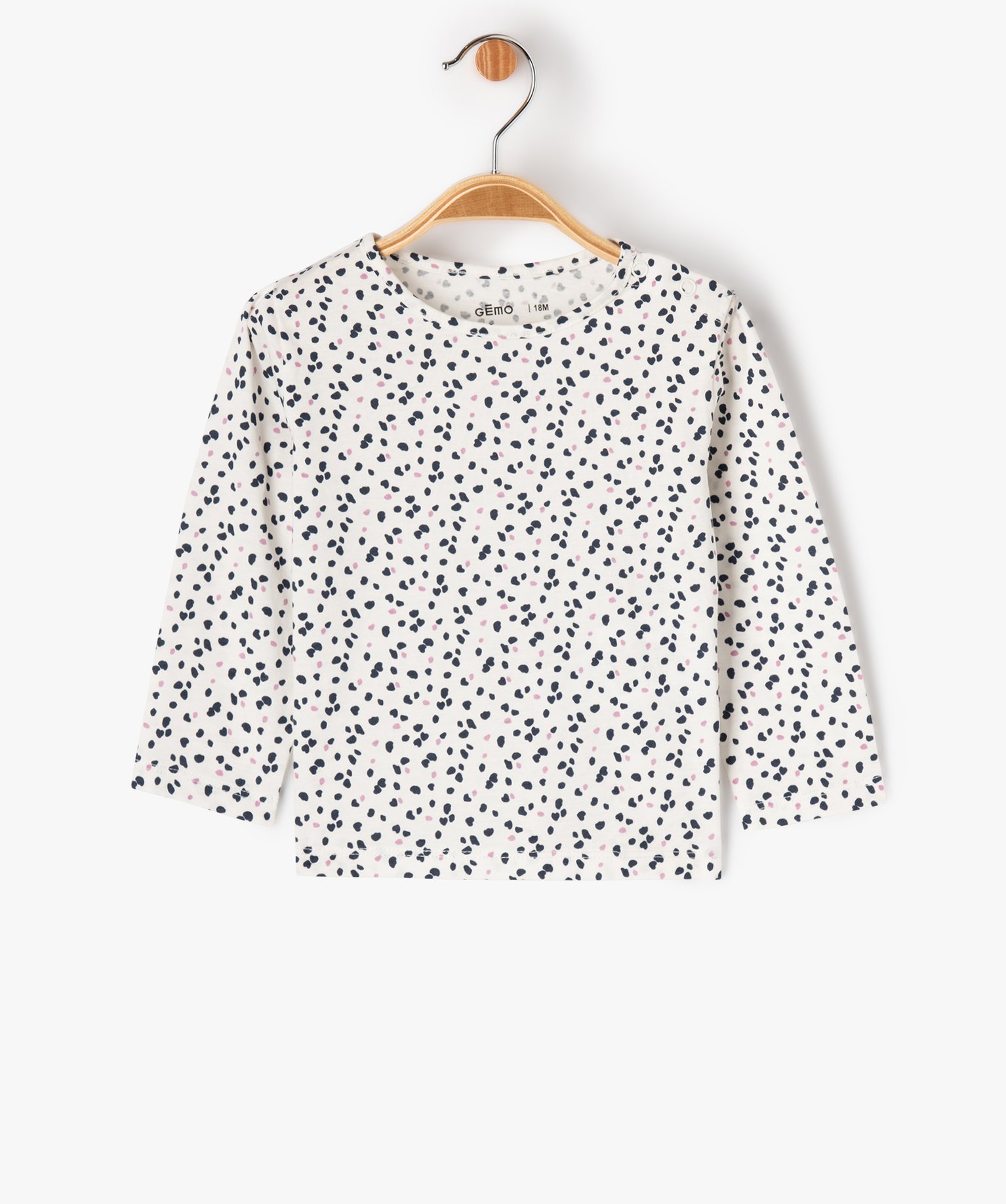Ensemble 2 pièces robe + tee-shirt manches longues bébé f... bleu fonce | GEMO