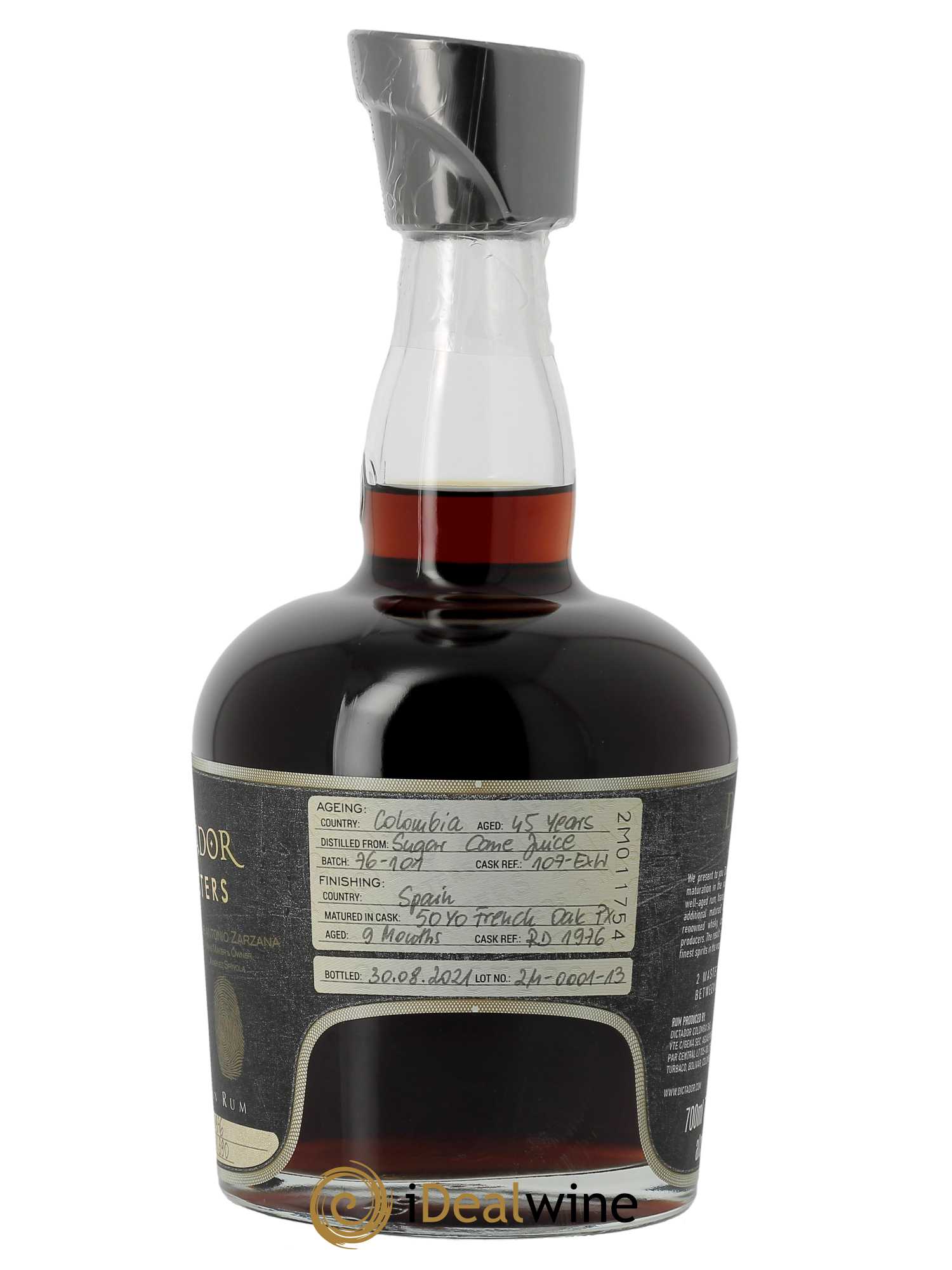 Rum Dictador 2 Masters Ximenez-Spinola (70cl)  - Lot de 1 Bouteille