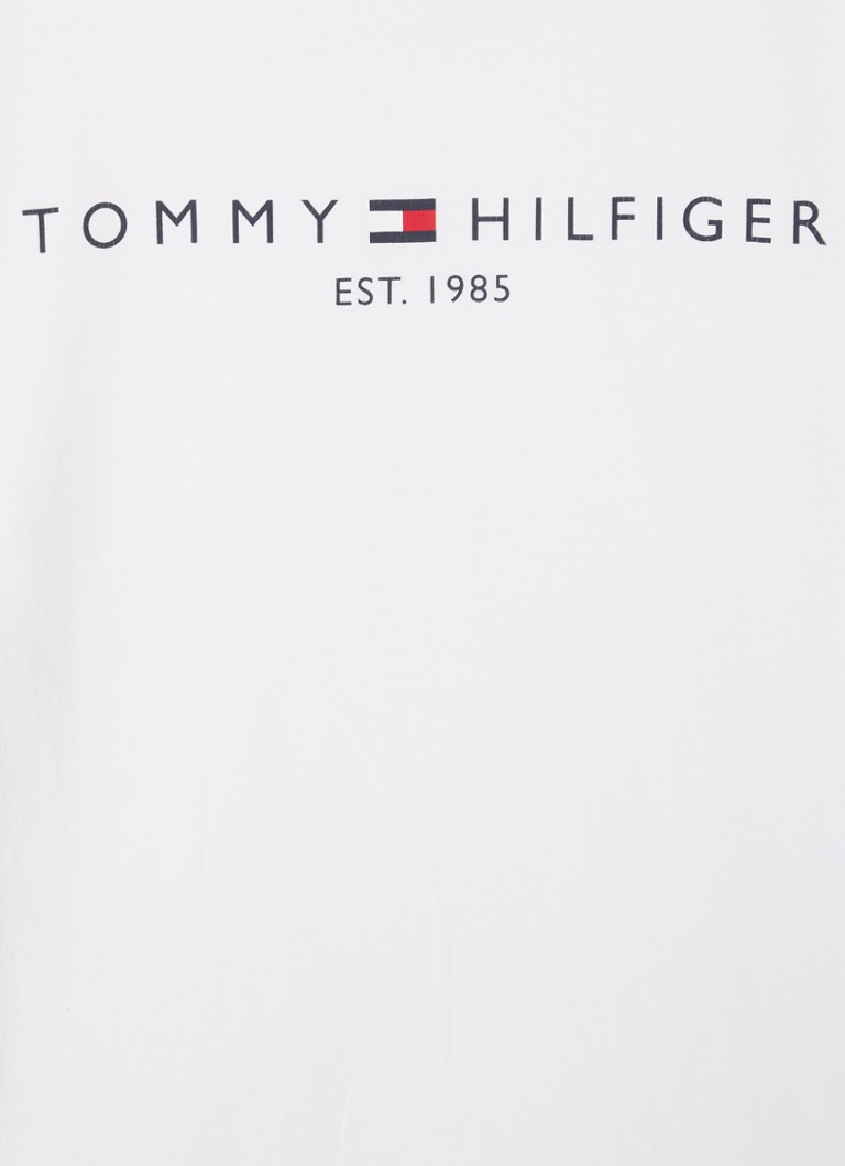 Tricou Tommy Hilfiger Essential cu mânecă lungă și imprimeu cu logo