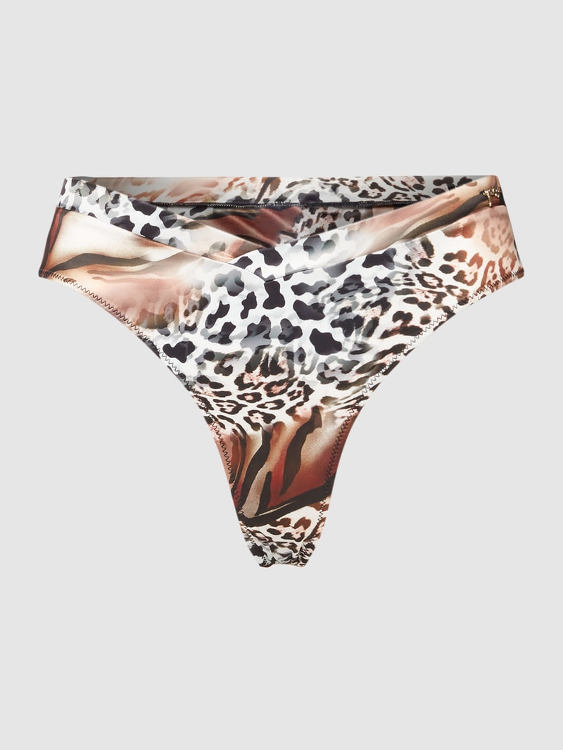 Bikini-Hose mit Animal-Muster Modell 'DIVINA BRAZILIAN' in mittelbraun