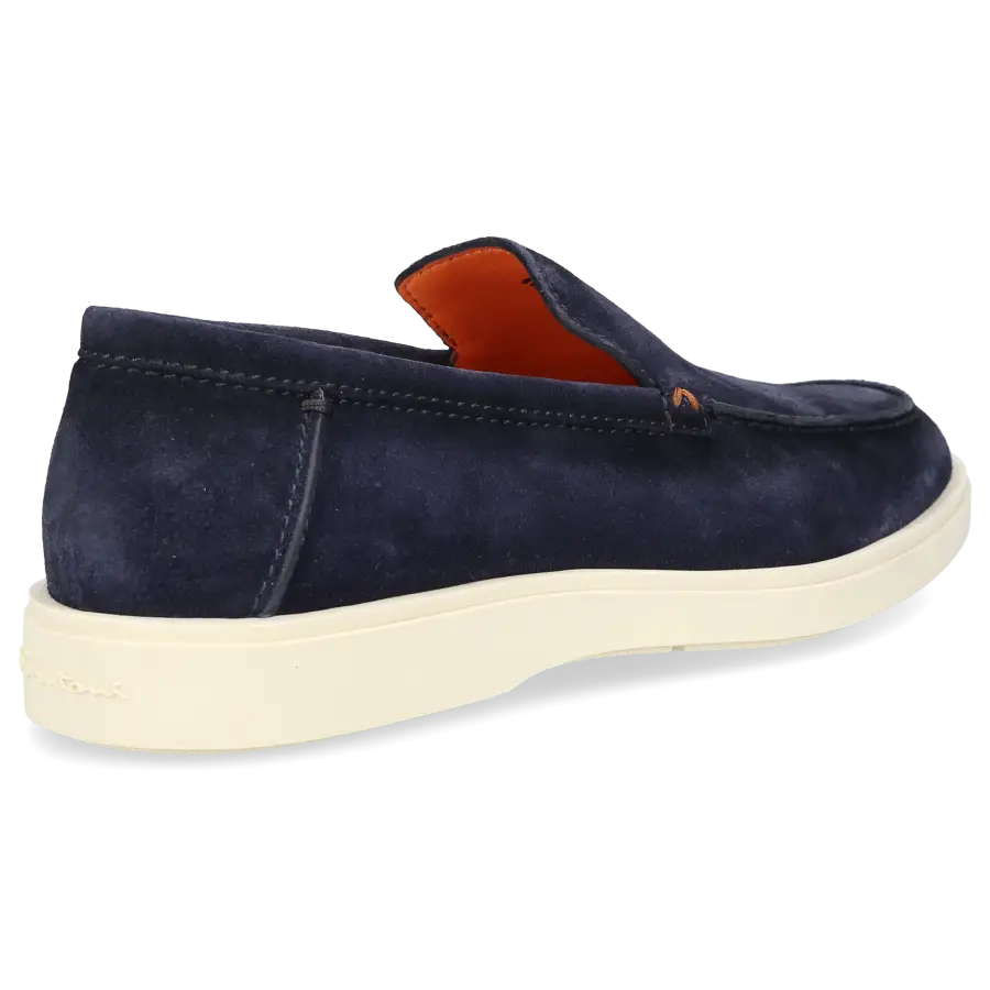 Santoni - Loafer MGDT17 Veloursleder - blau