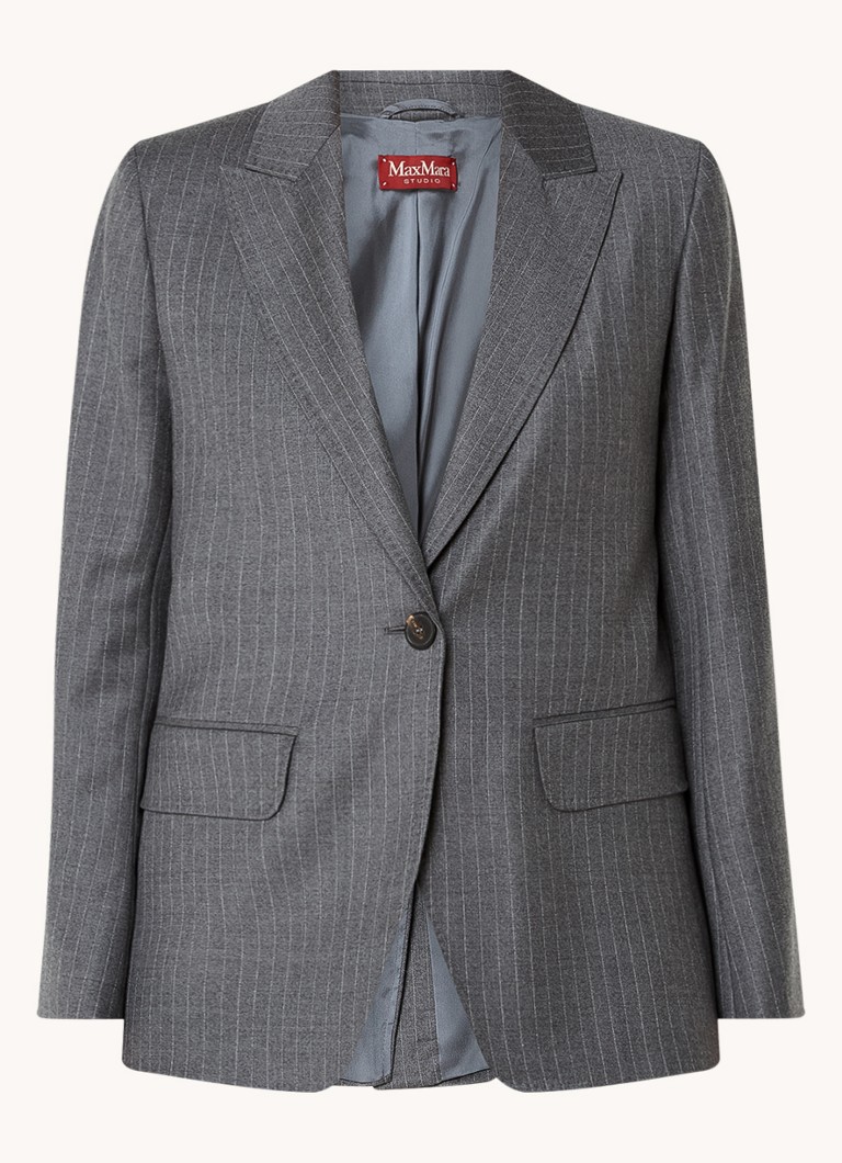 MaxMara Erbert sako od djevičanske vune s tankim prugicama