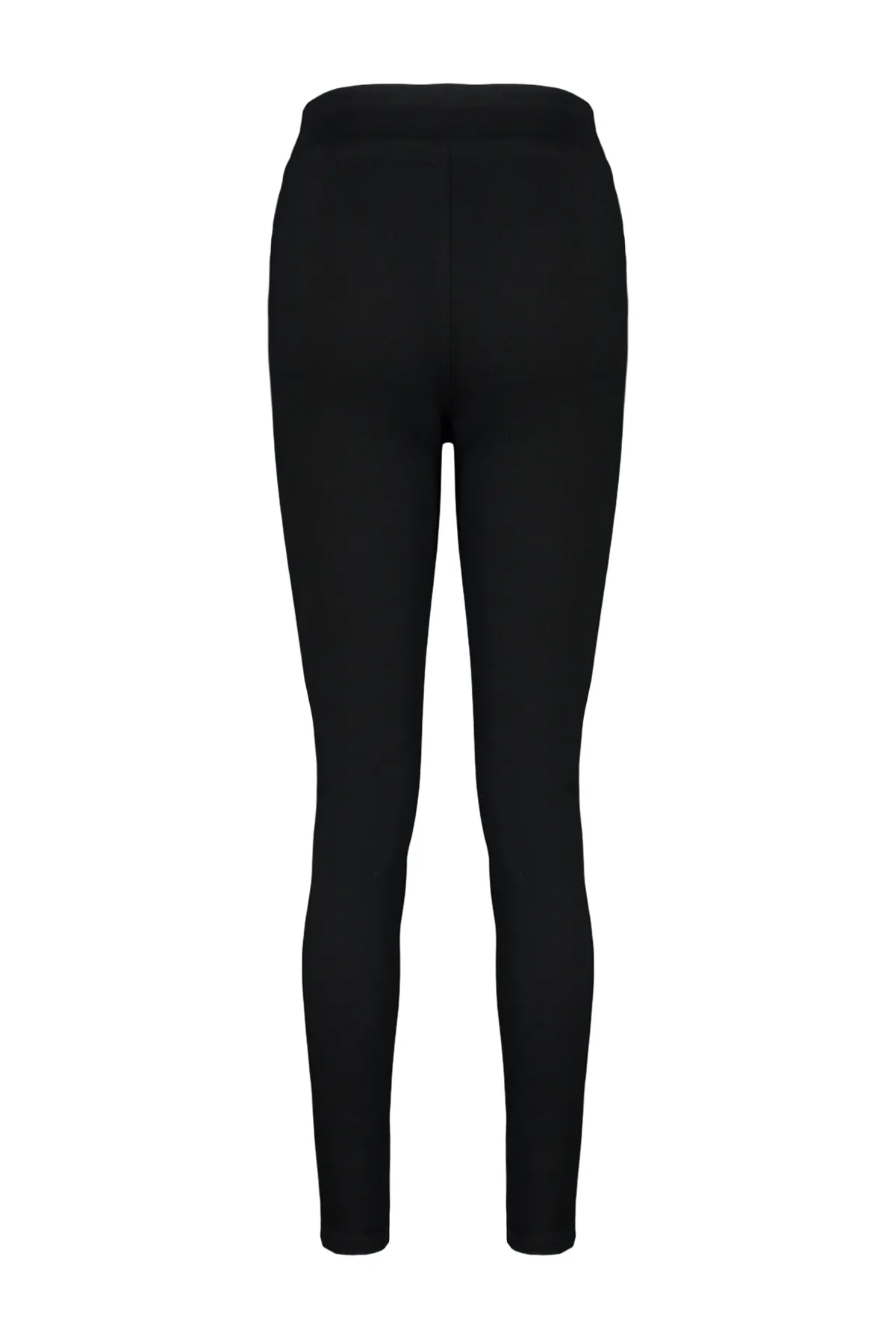 Trendyol Collection  Schwarze Jegging-Jeans mit hoher Taille und detailliertem Bund TWOAW24JE00234