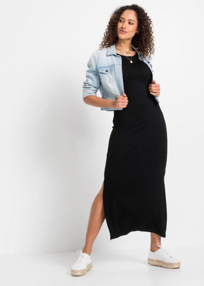 Jerseykleid mit Rückendetail