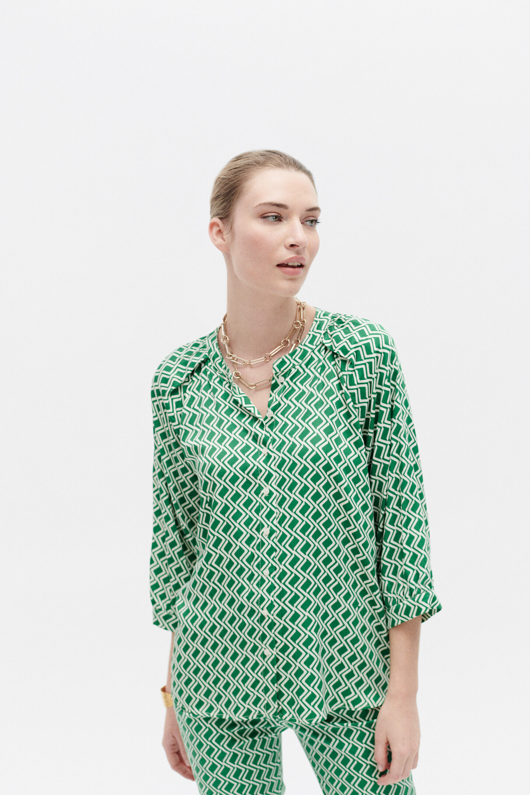 Chemise cmonalisa vert menthe femme