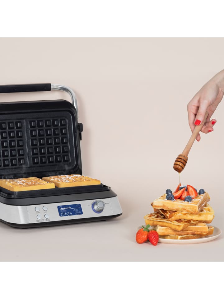 HKoenig Waffeleisen GFX800 Edelstahl und Schwarz günstig kaufen onesize