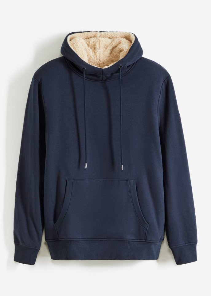 Thermo-Kapuzensweatshirt mit Teddyfutter