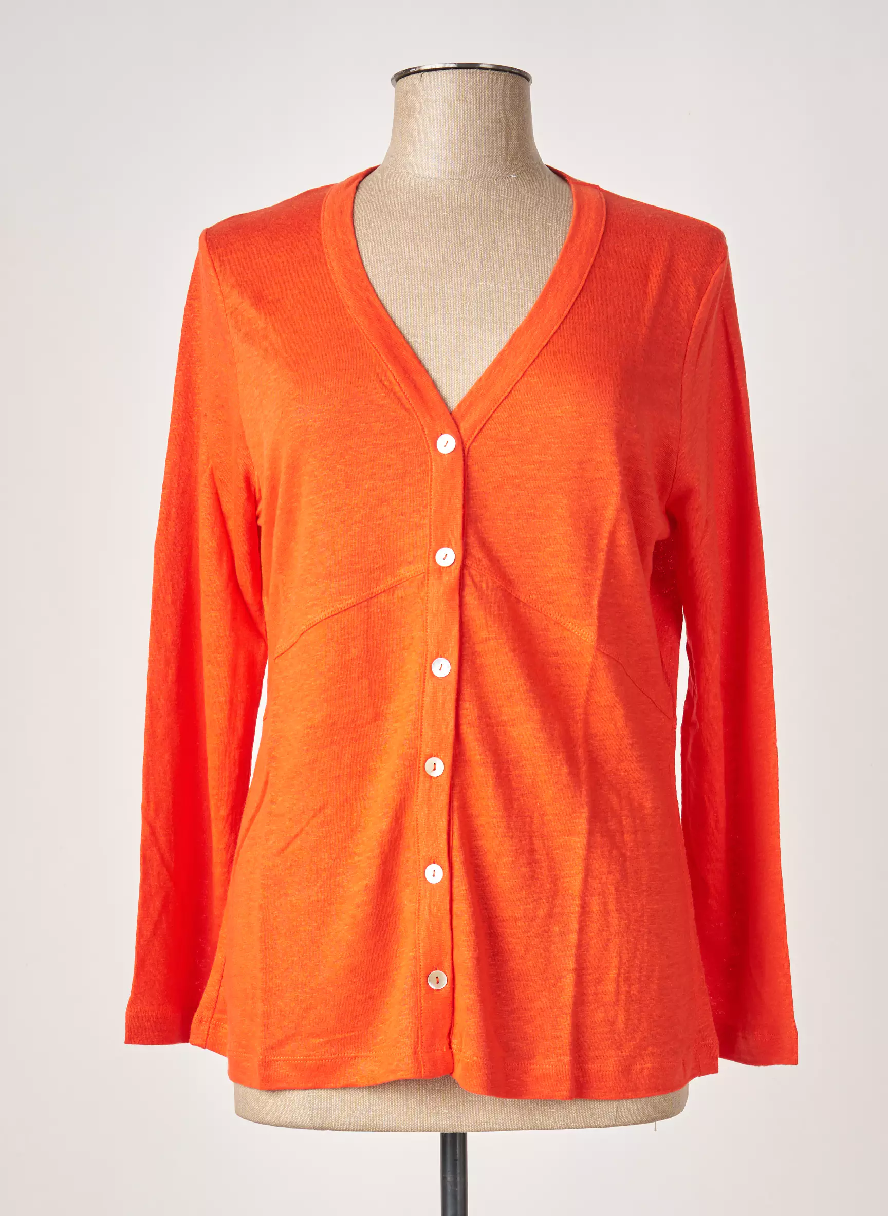 Maloka Cardigans Femme couleur orange