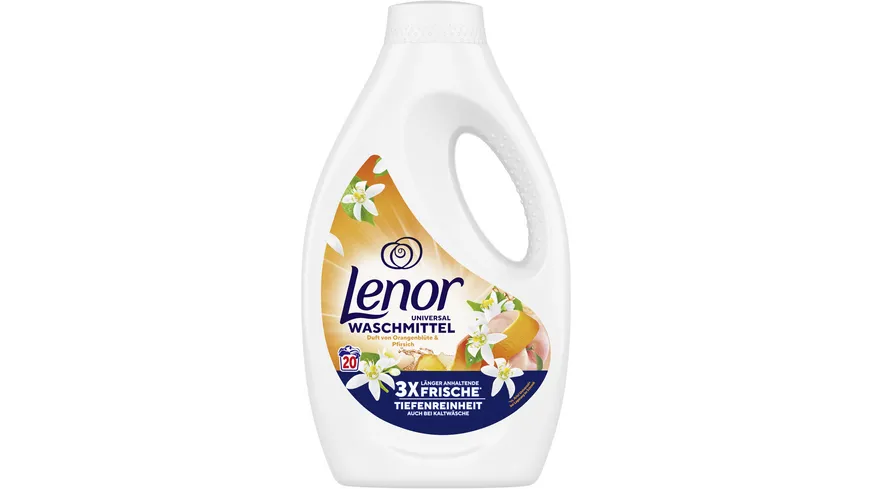 Lenor flüssiges universal Waschmittel Orangenblüte Pfirsich 1 l