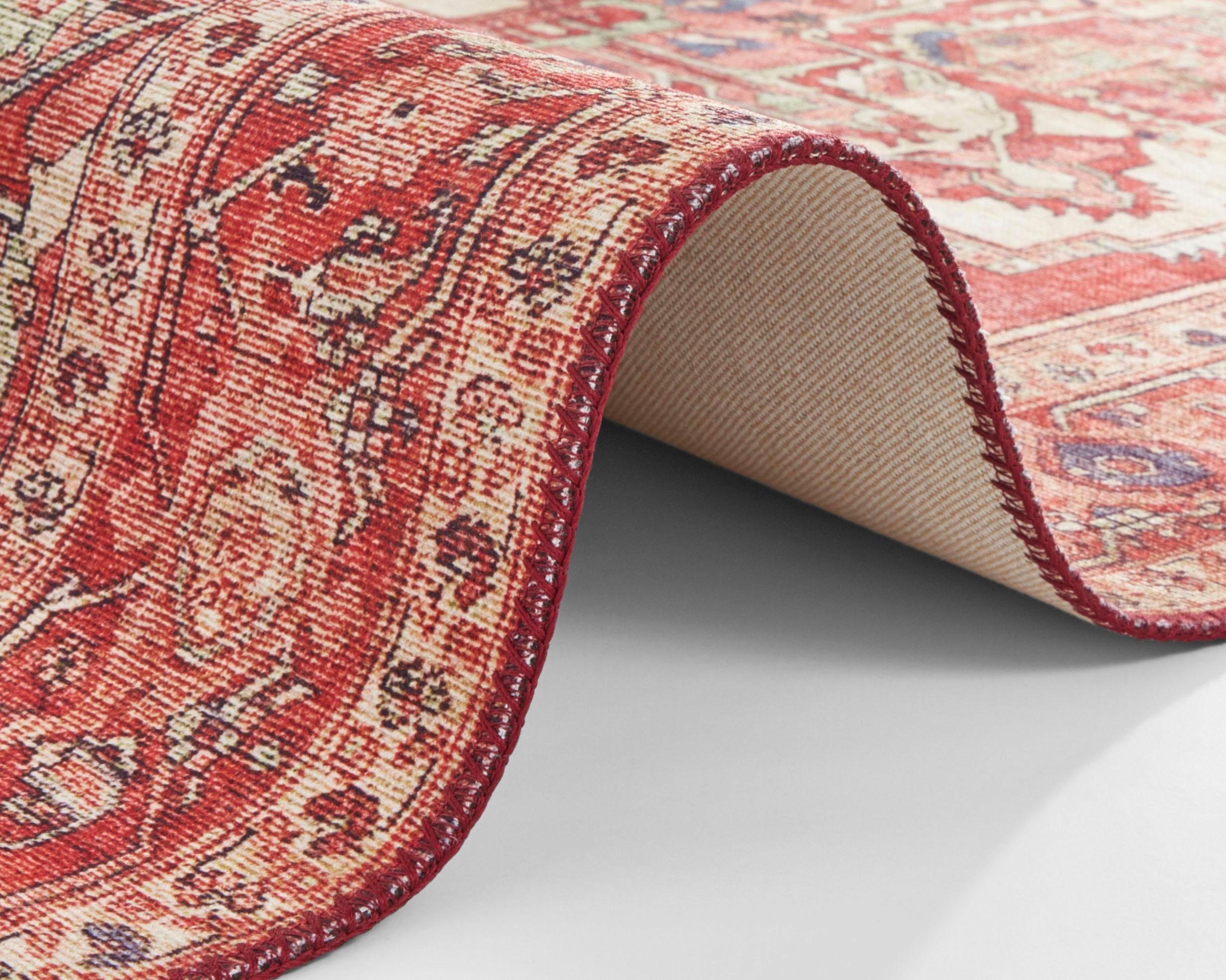 Teppich Leta, NOURISTAN, rechteckig, Höhe: 5 mm, Orientalisch, Orient, Kurzflor, Wohnzimmer, Schlafzimmer, Esszimmer