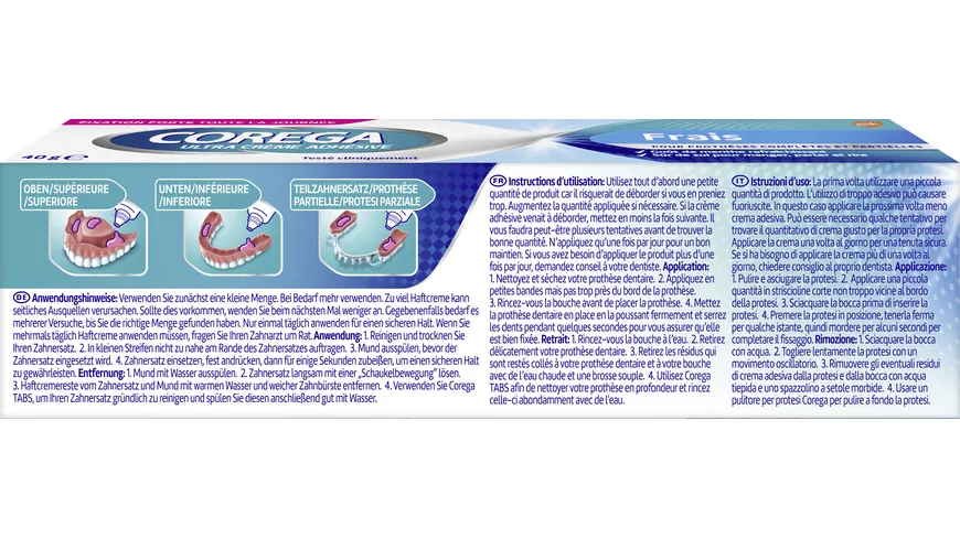 Corega Ultra Haftcreme Frisch 40g 40 g