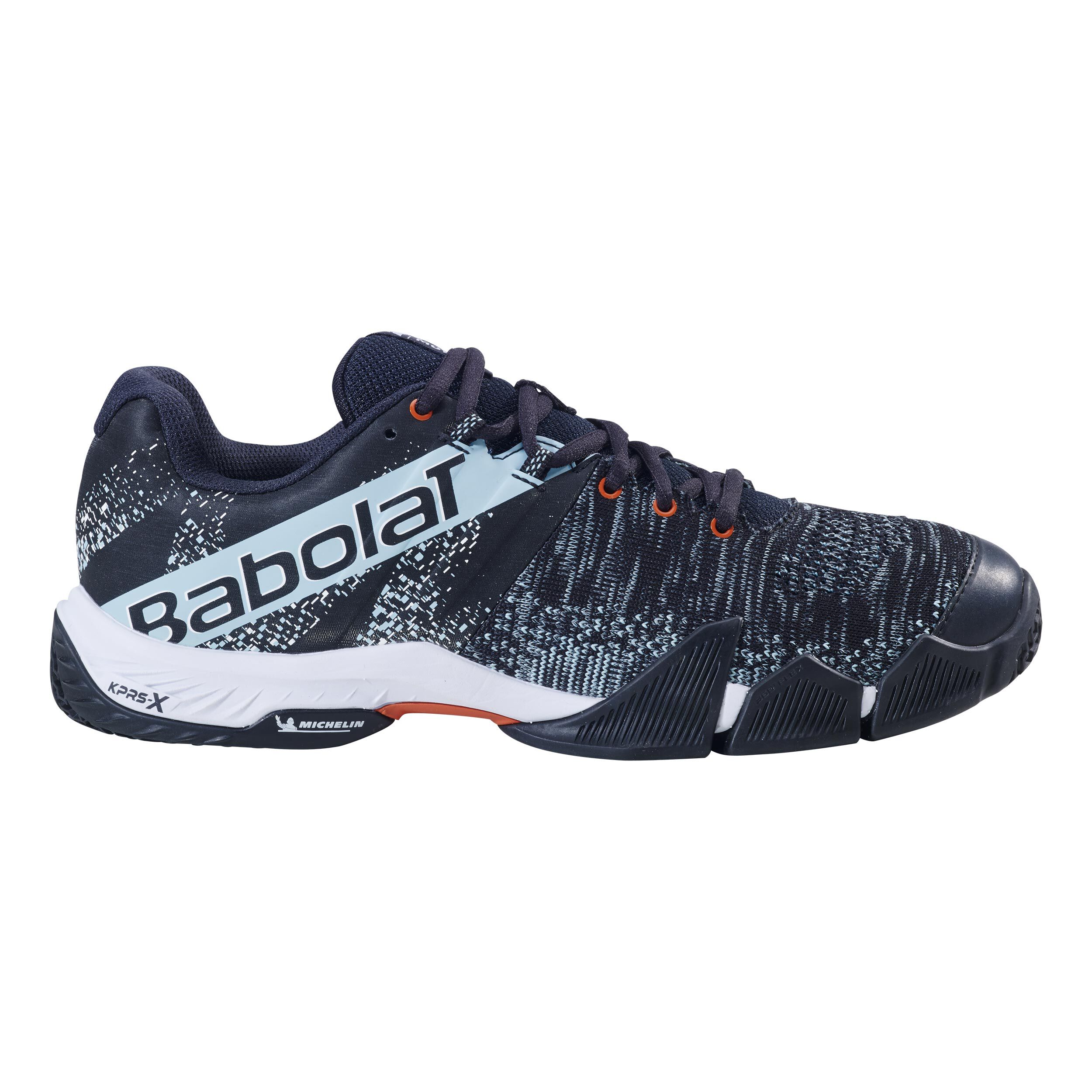 Movea PADL Padelschuh Herren - Schwarz, Hellblau