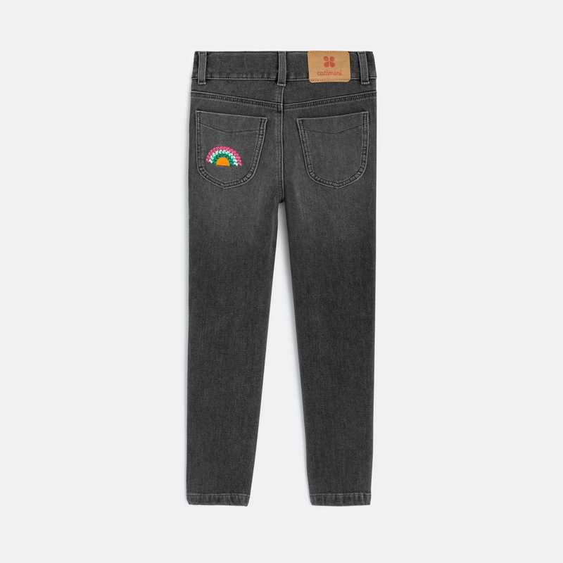 Jean slim fille gris Catimini