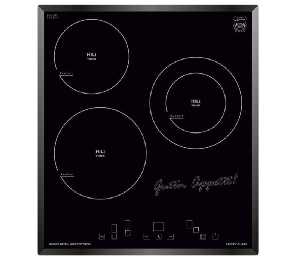 Kaiser Küchengeräte Backofen-Set EH 4747 + KCT 4745 F, Einbaubackofen 45 cm, 50 L,9 Funktionen +Glaskeramik-Kochfeld, 45 cm