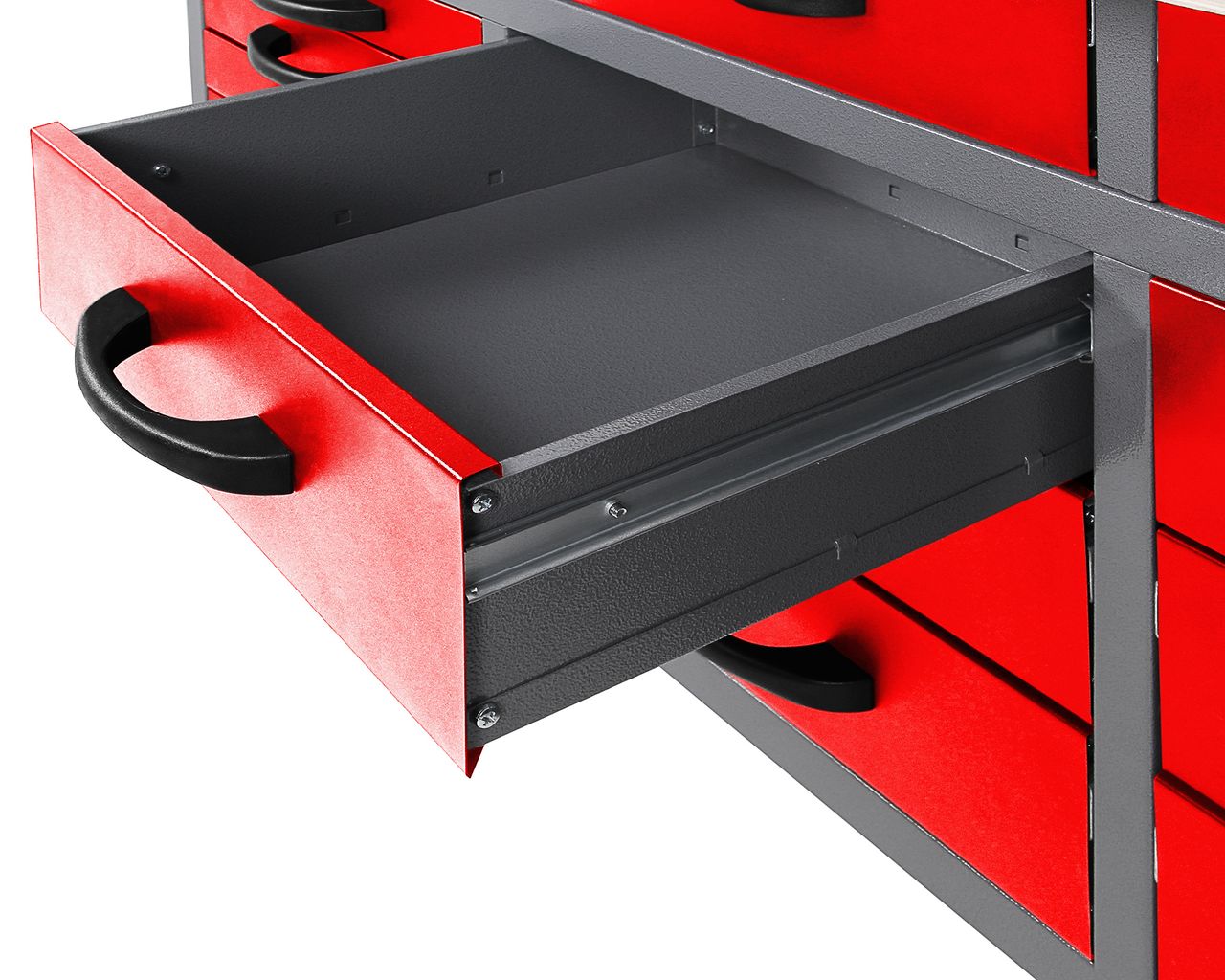 Ondis24 Werkbank Konny 160 cm rot H85
