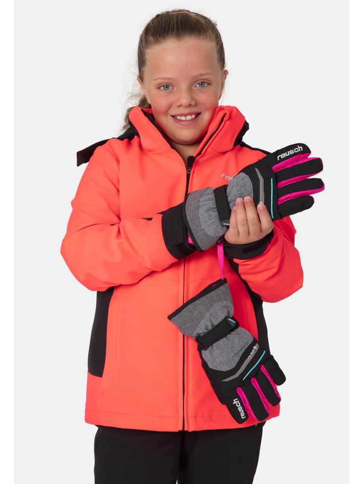 Reusch Fingerhandschuh Bolt GTX Junior in blck/blck melang/pink glo günstig kaufen