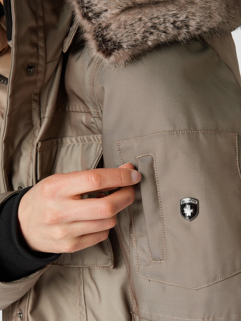 Funktionsjacke mit Label-Patch Modell 'Schneezauber' in sand