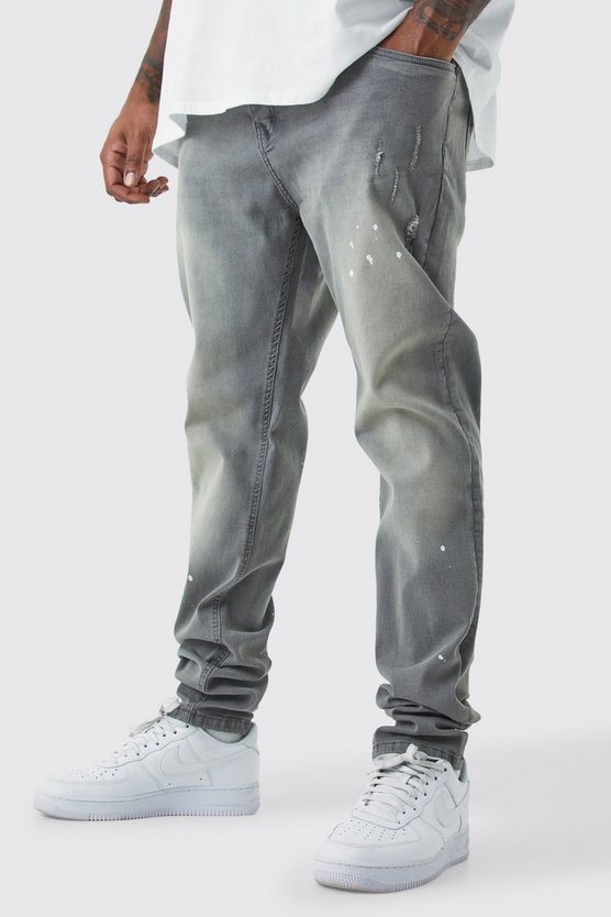 Plus getönte Skinny Stretch Jeans