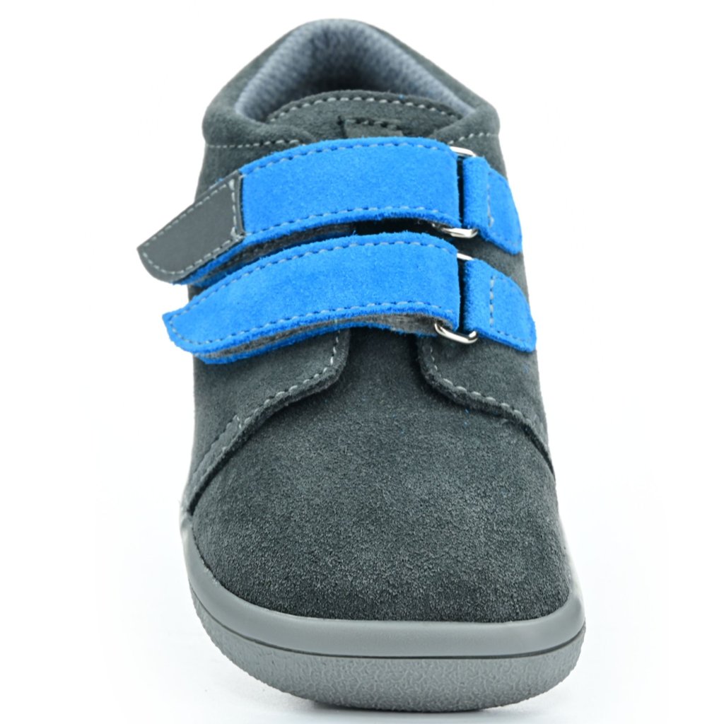 Beda Robin mit Membran und Hinterkappe (BF 0001/W/M/OP/FW) dunkelgraue Barfuß-Stiefeletten