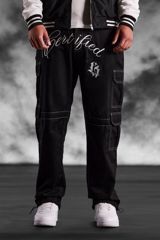 Cargo-Hose mit ArrDee-Print und Logo