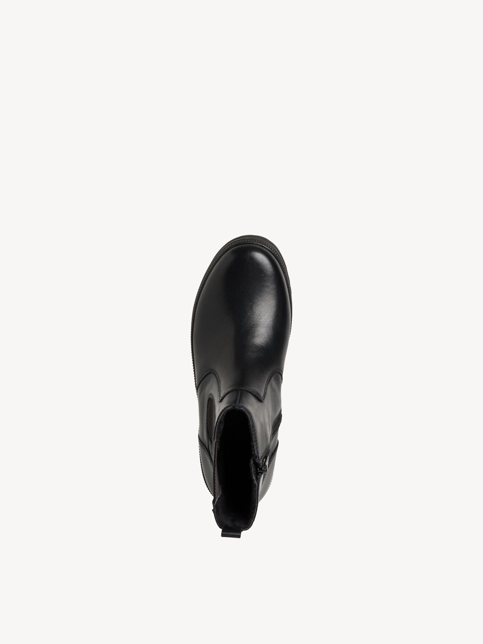 Bottine en cuir - noir