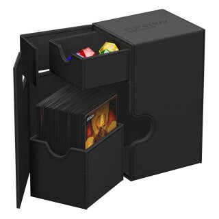 Ultimate Guard Flip`n`Tray 80+ XenoSkin Monocolor Schwarz