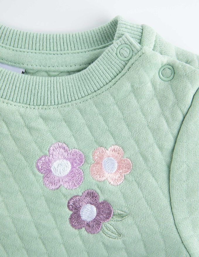 Set aus Sweatshirt und Hose - Stickereien