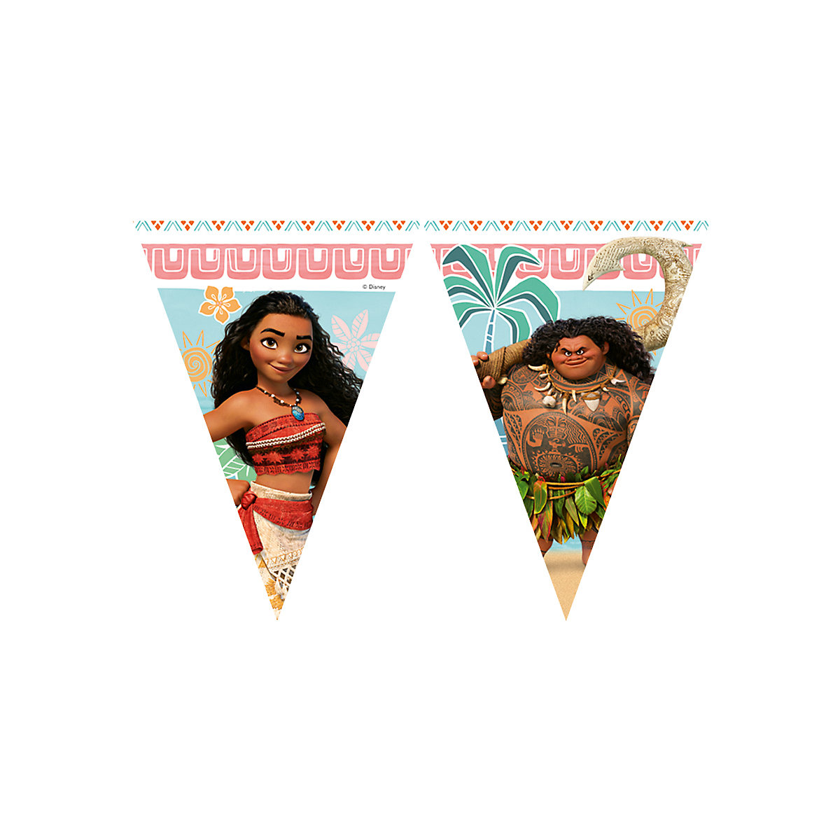 Girlande Wimpelkette   Vaiana, 2,3 m