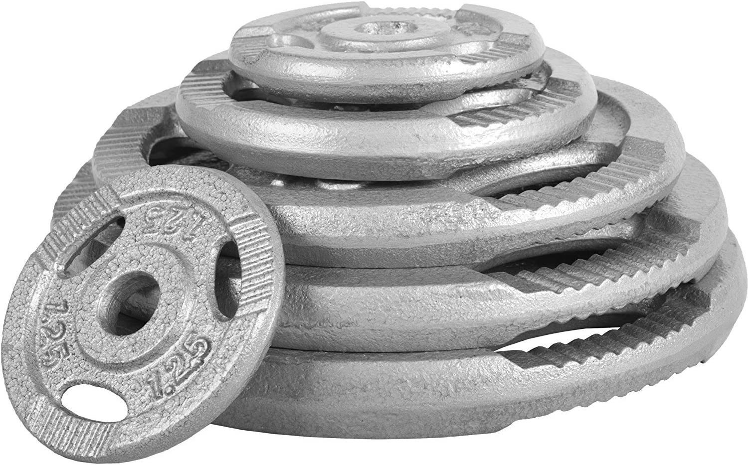 GORILLA SPORTS Hantel-Set 100kg, 18 Gusseisen Hantelscheiben, Langhantelstange 170cm, 30mm