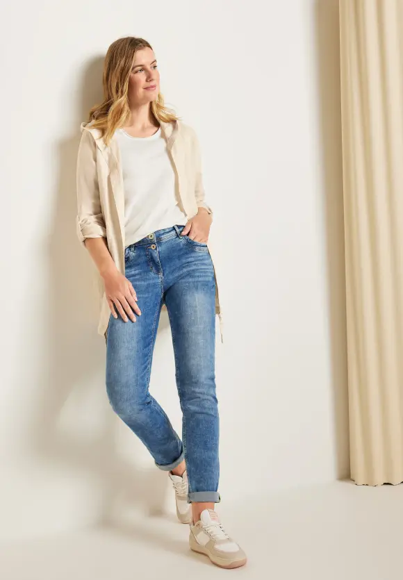 CECIL Offene Leinen Longjacke