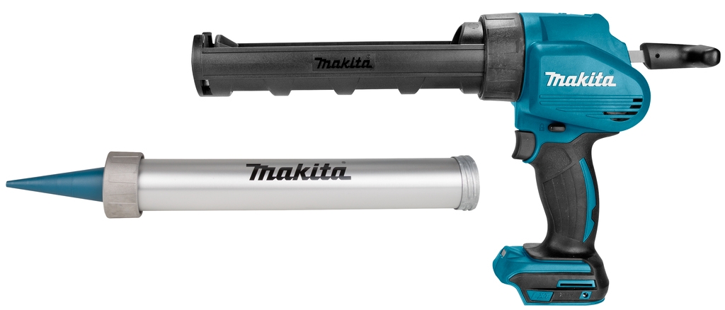 Pistola de calafetagem sem fio Makita DCG180RTX 18V 5.0Ah Li-Ion com suporte para cartuchos de 300 e 600ml