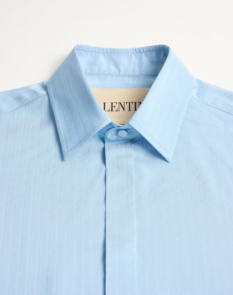Camisa de seda listrada Valentino