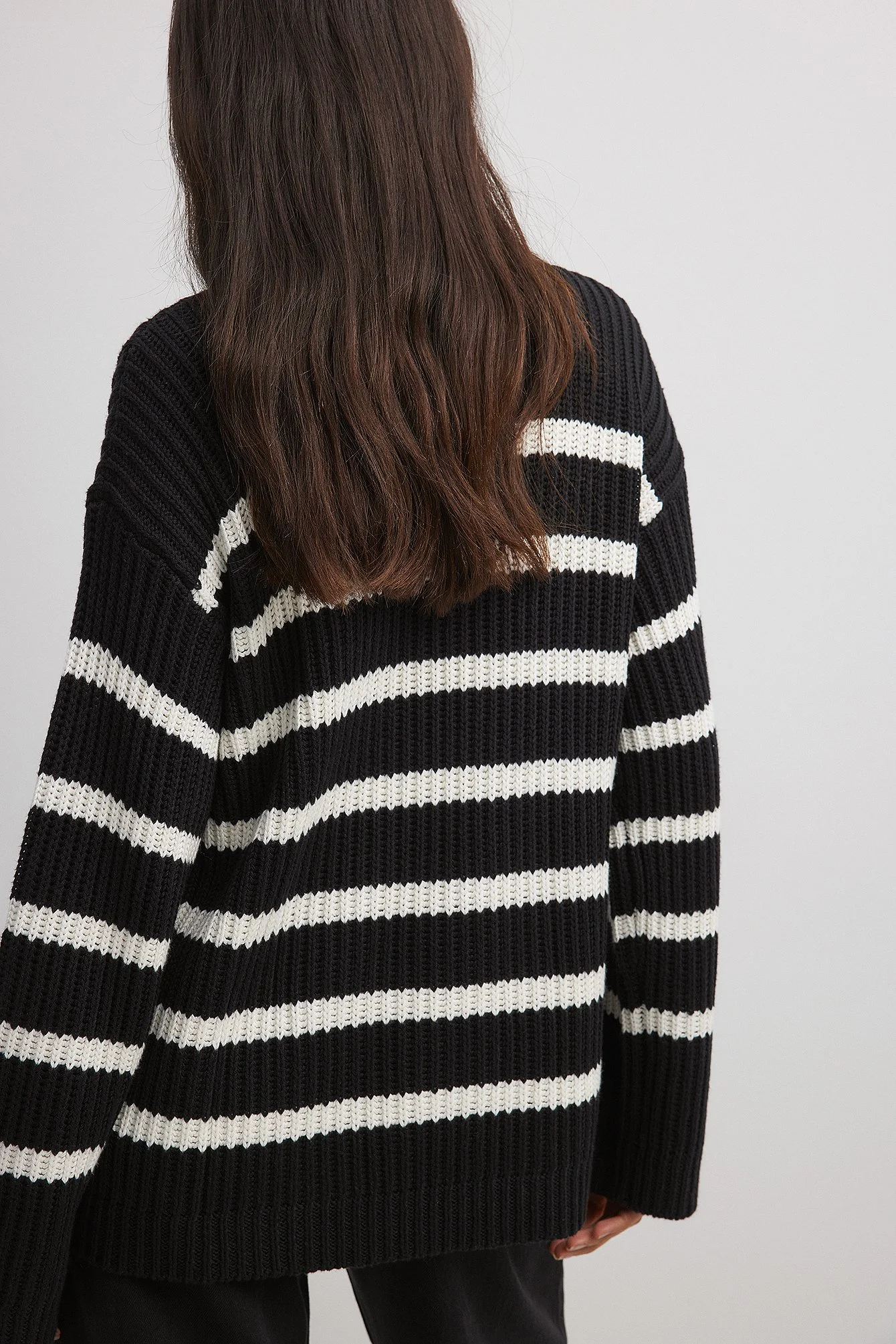 Reißverschluss vorne Strickpullover