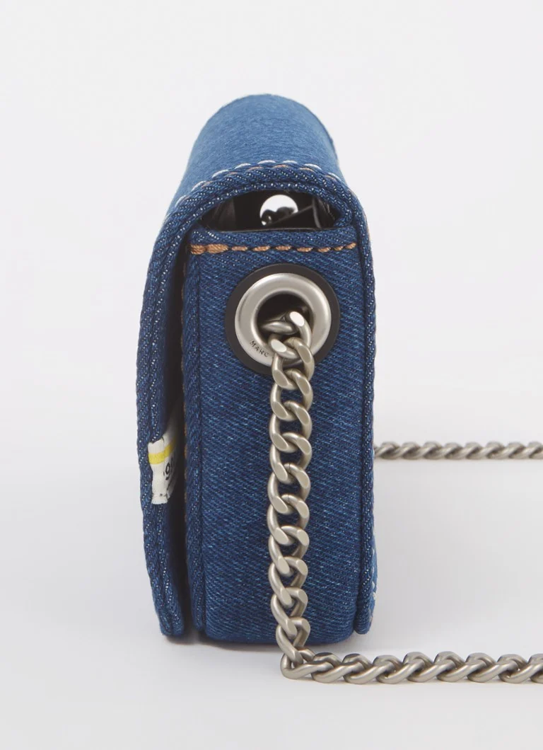 Mini torebka jeansowa Marc Jacobs na ramię