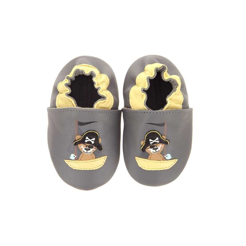 Chaussons cuir tannage vegetal Sea Bear Crp