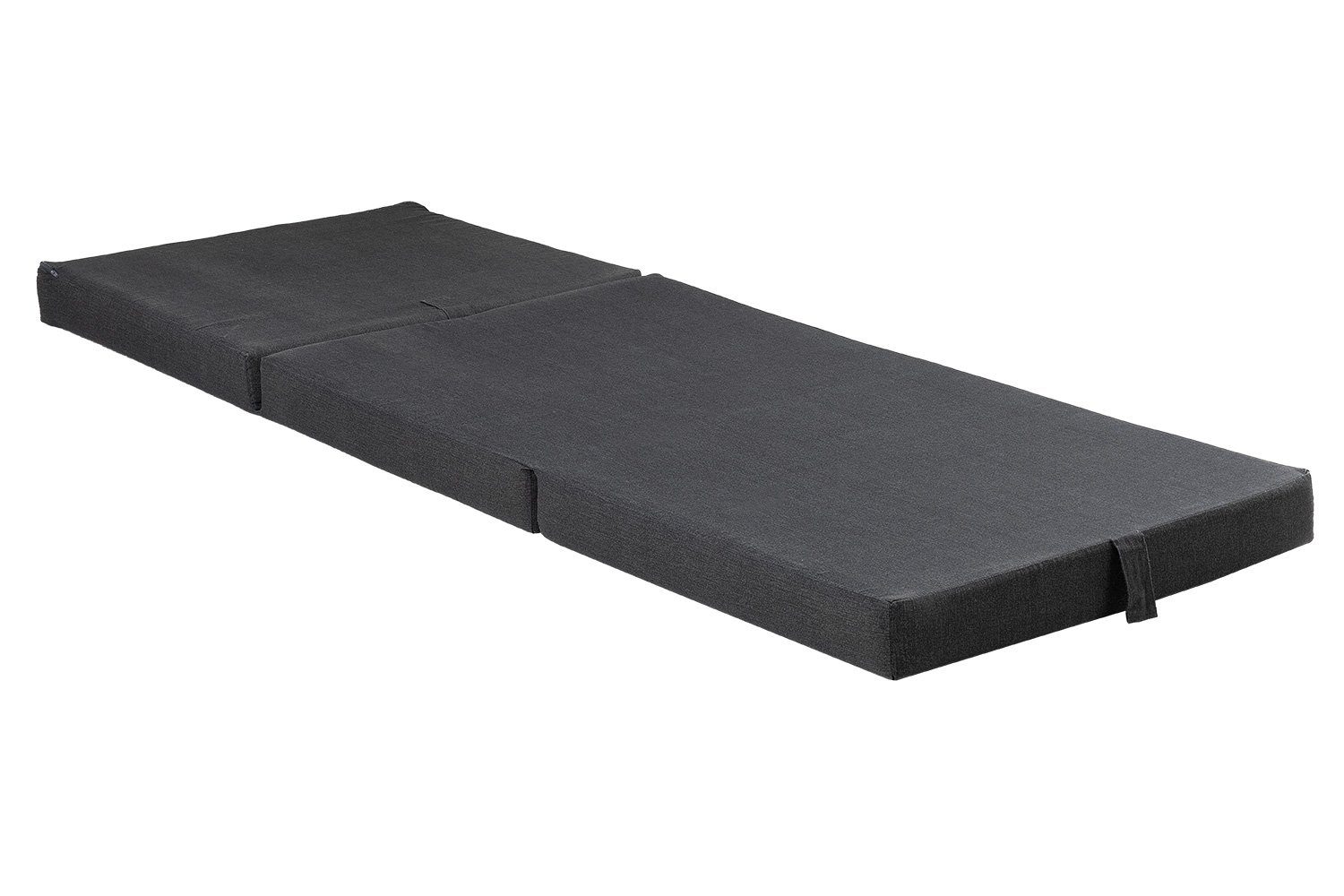 Taschenfederkernmatratze Faltmatratze SAMBO, B 70 cm x L 190 cm, Anthrazit, Sun Garden, 9 cm hoch, Schaumstoff
