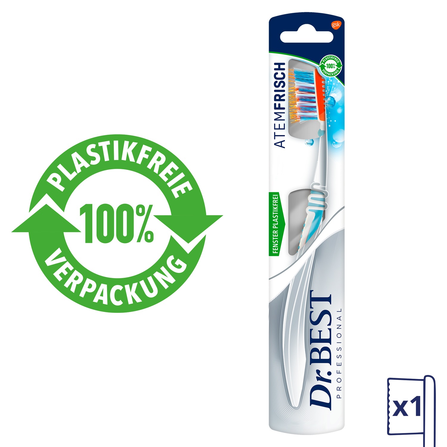 Dr.BEST Atemfrisch Zahnbürste. Weich (1 Stück)