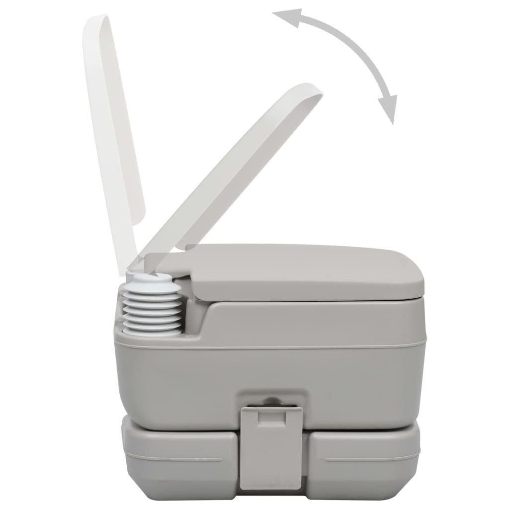 DOTMALL Campingtoilette Reisetoilette 10L,mit 10-Liter Fäkalientank, tragbar