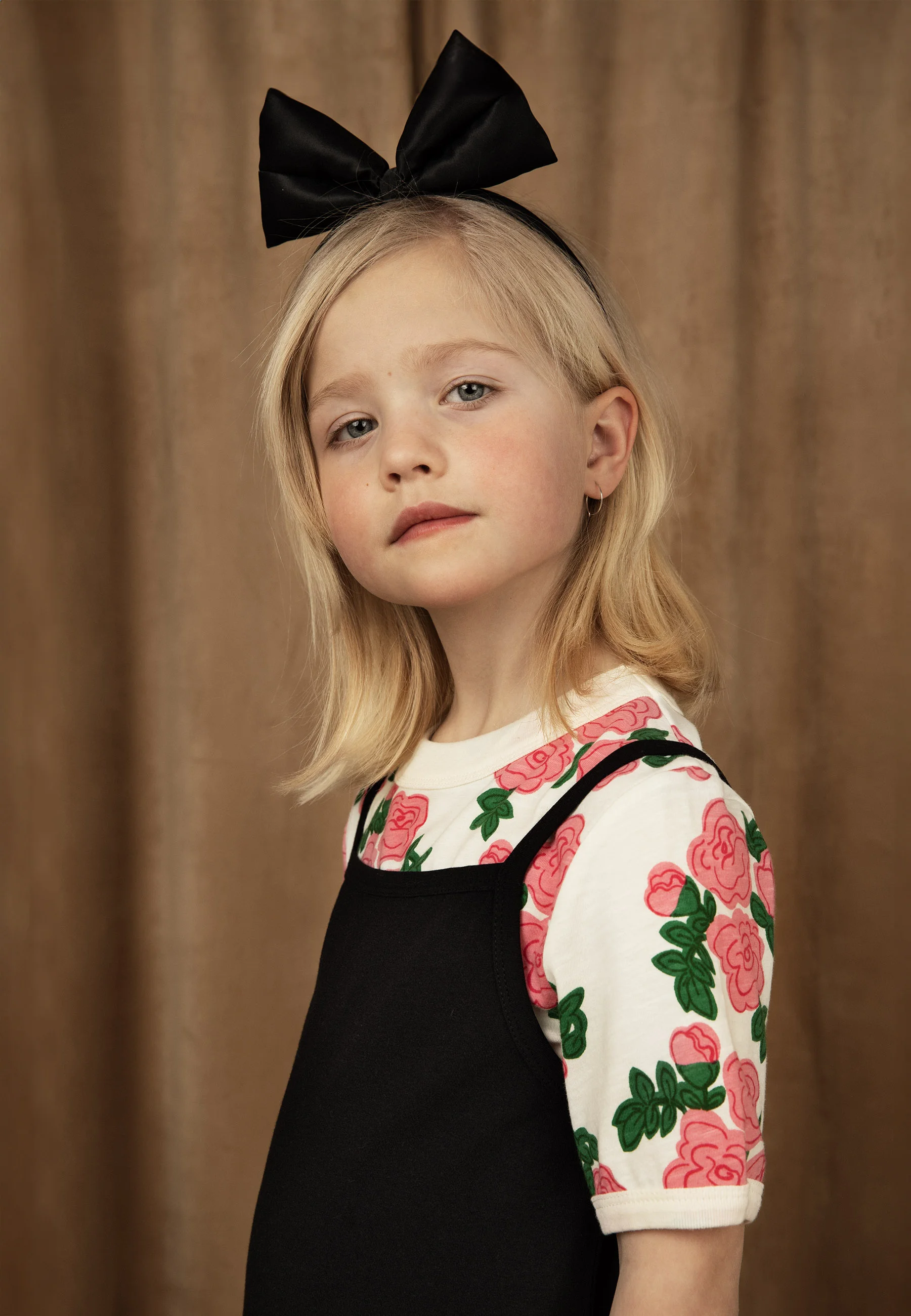 Mini Rodini CONJUNTO VESTIDO ROSAS - Camiseta con estampado