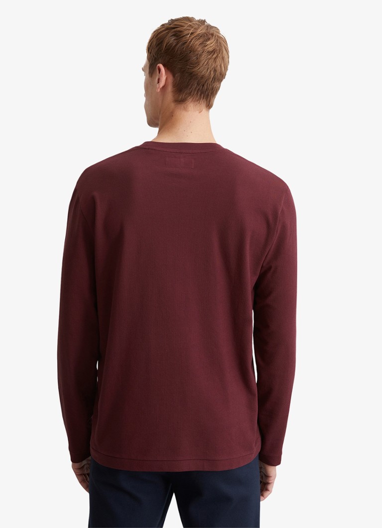 Camisa de manga comprida Marc O'Polo em algodão orgânico com estampa mesclada.