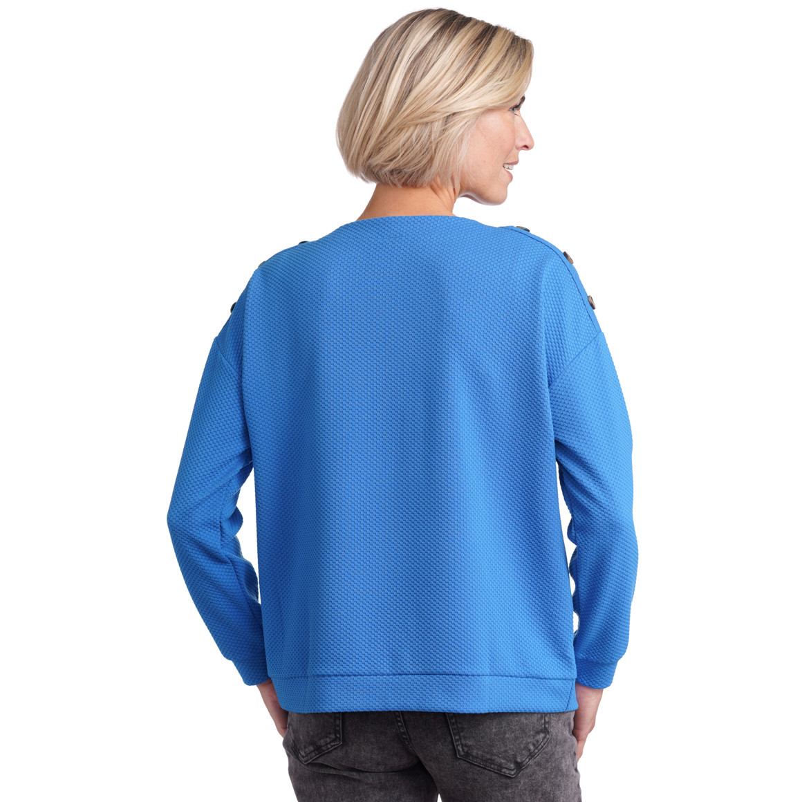 Damen Sweatshirt mit Strukturmuster