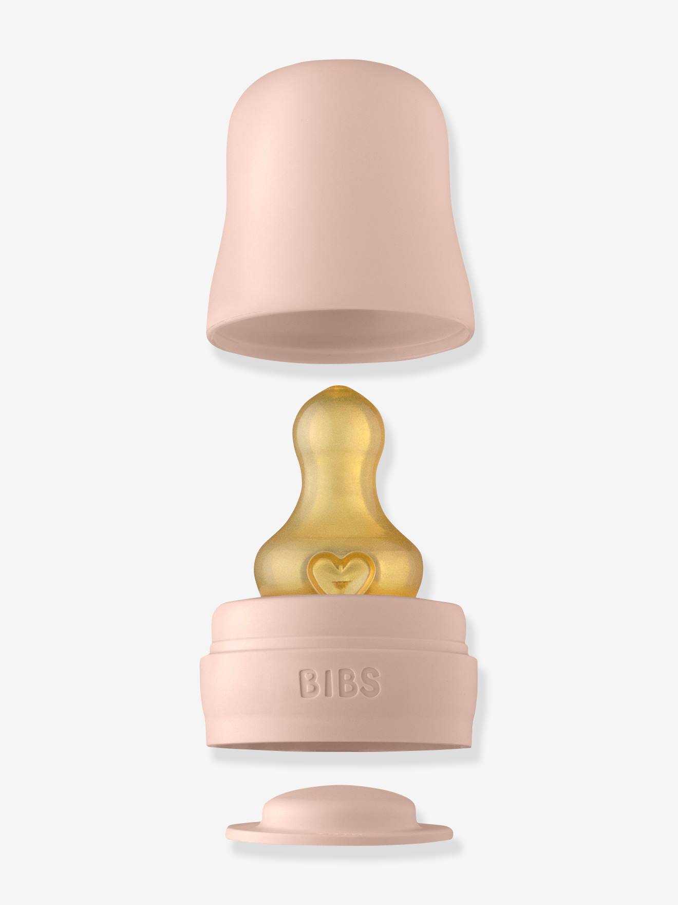 Biberon en verre 110 ml BIBS rose