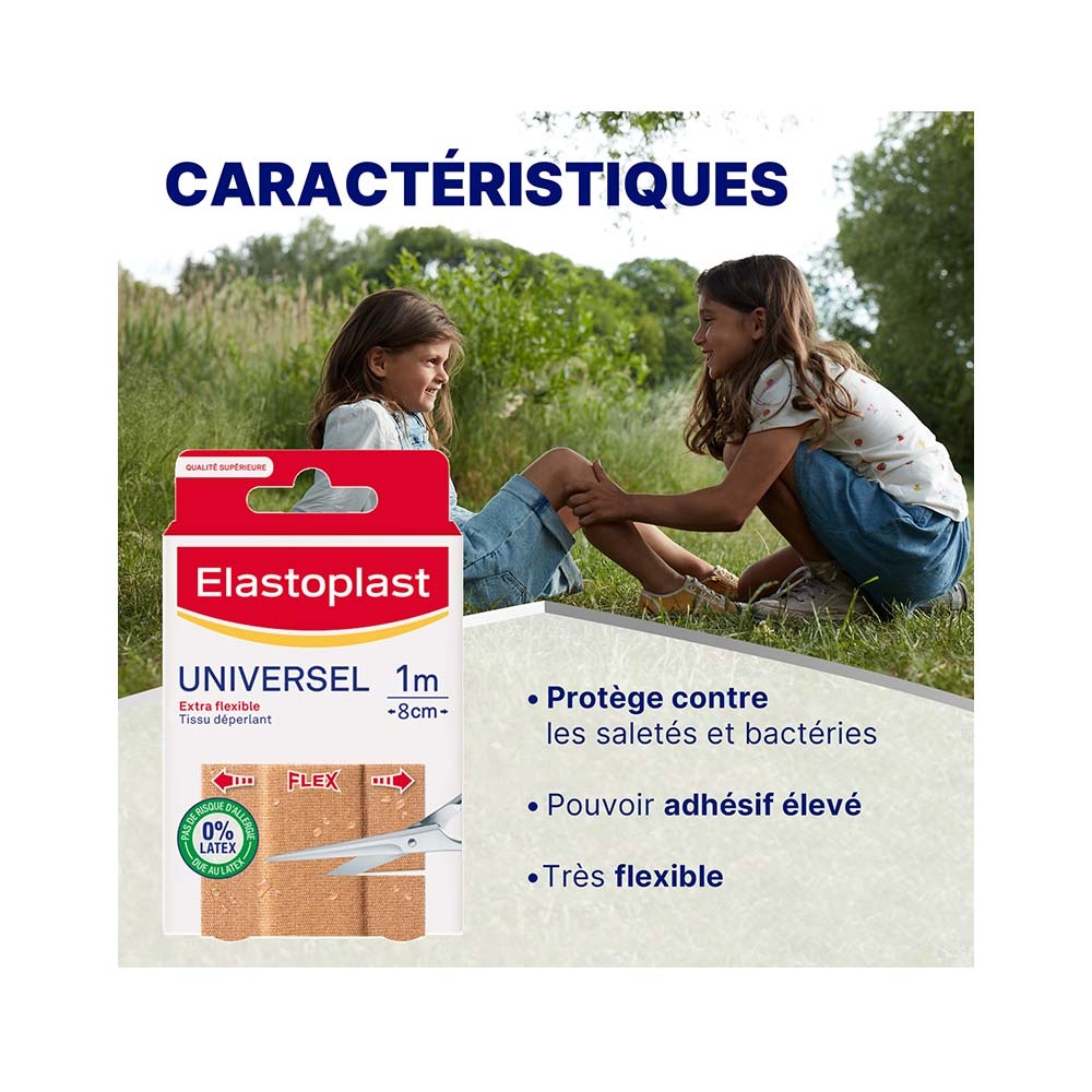 elastoplast Elastoplast Universel Tissu - Bandes À Découper 10 x 8cm Pansements