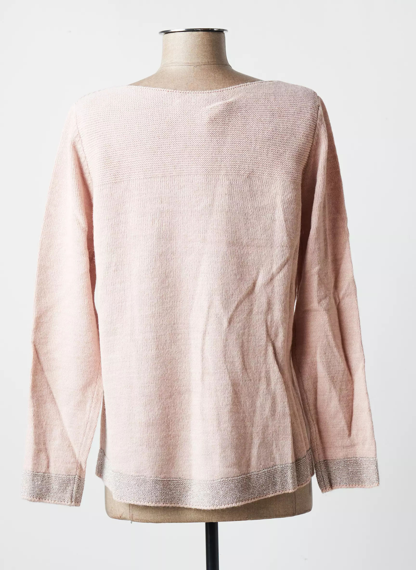 Blanc Boheme Pulls Femme couleur rose