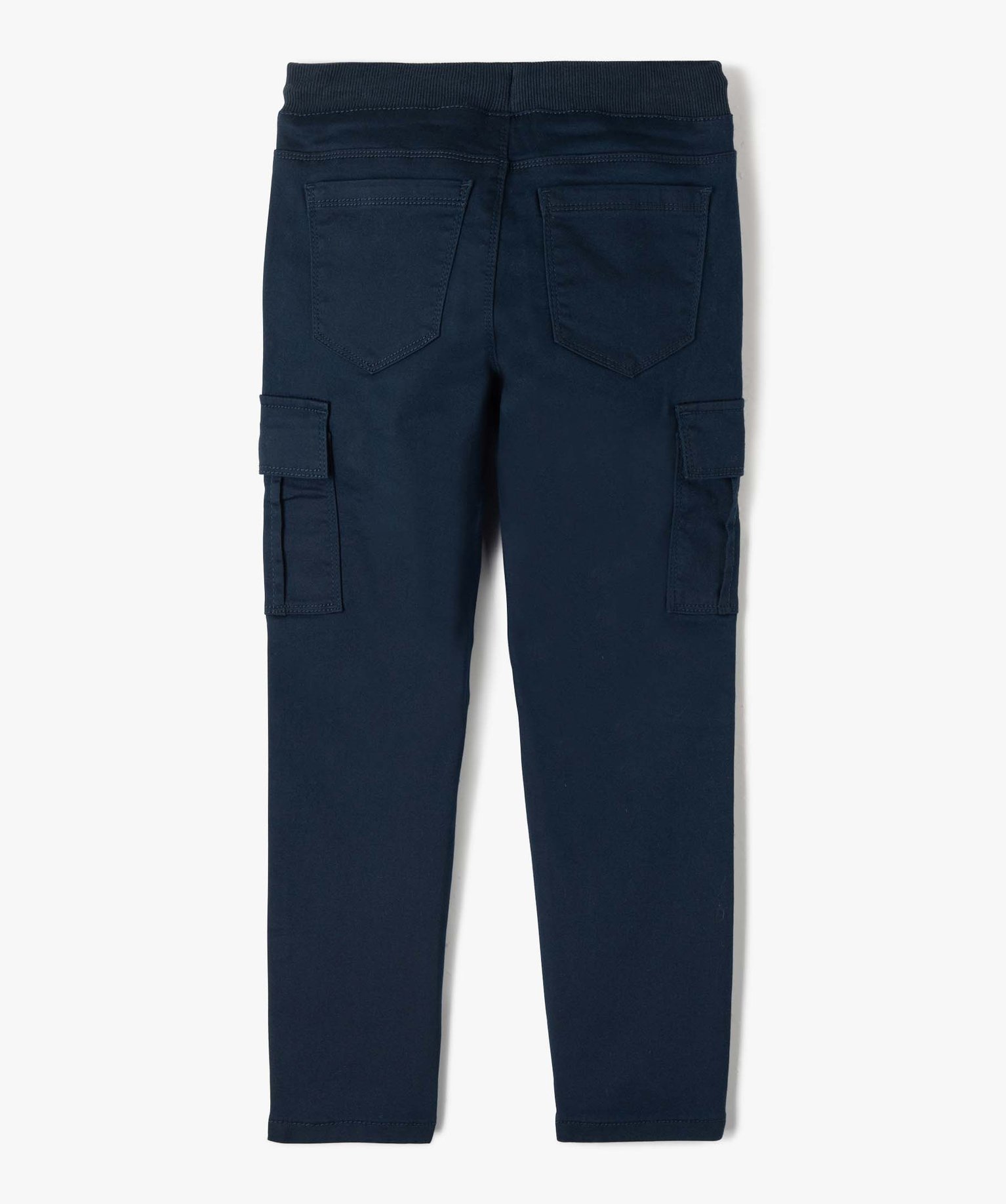 Pantalon multipoches en matière résistante Garçon marine | GEMO