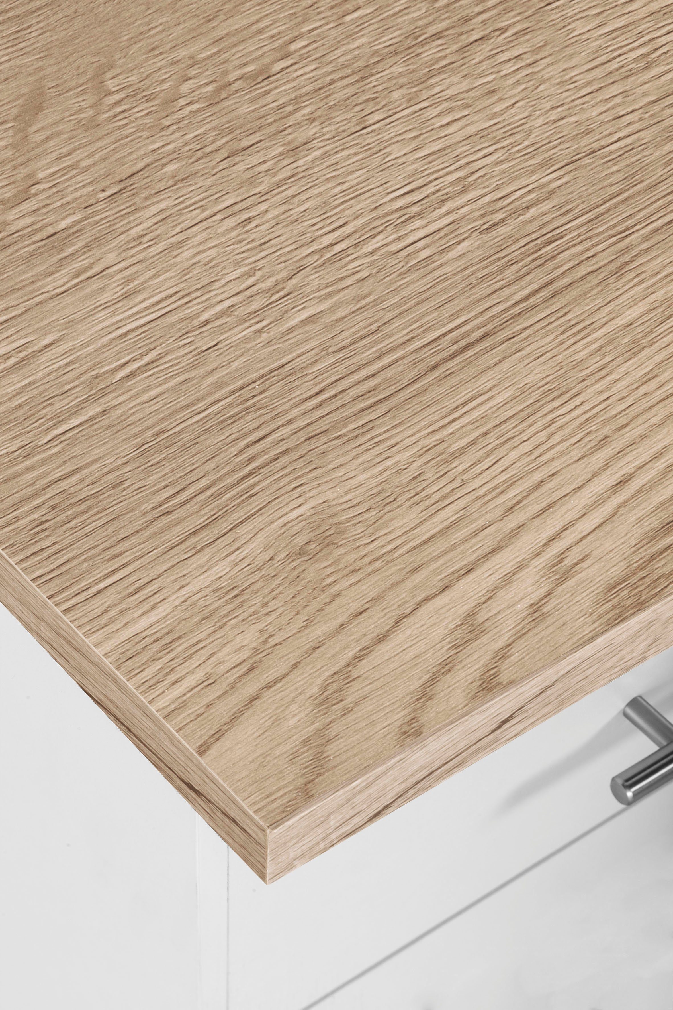 OPTIFIT Küchenzeile Mini, mit E-Geräten, Breite 180 cm, mit 28 mm starker Arbeitsplatte
